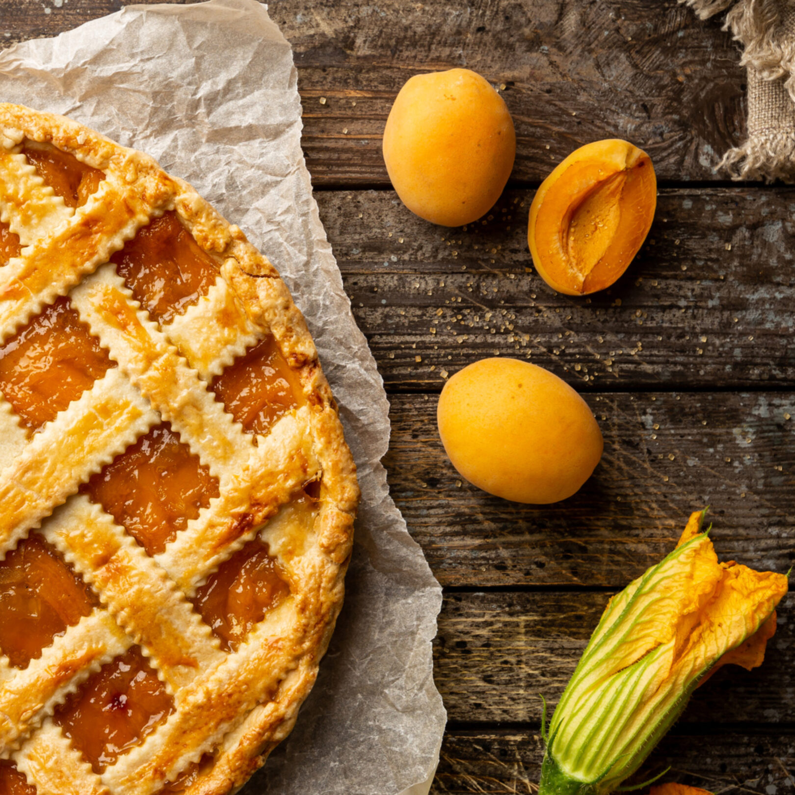 Fresh Apricot Pie Idaho Preferred
