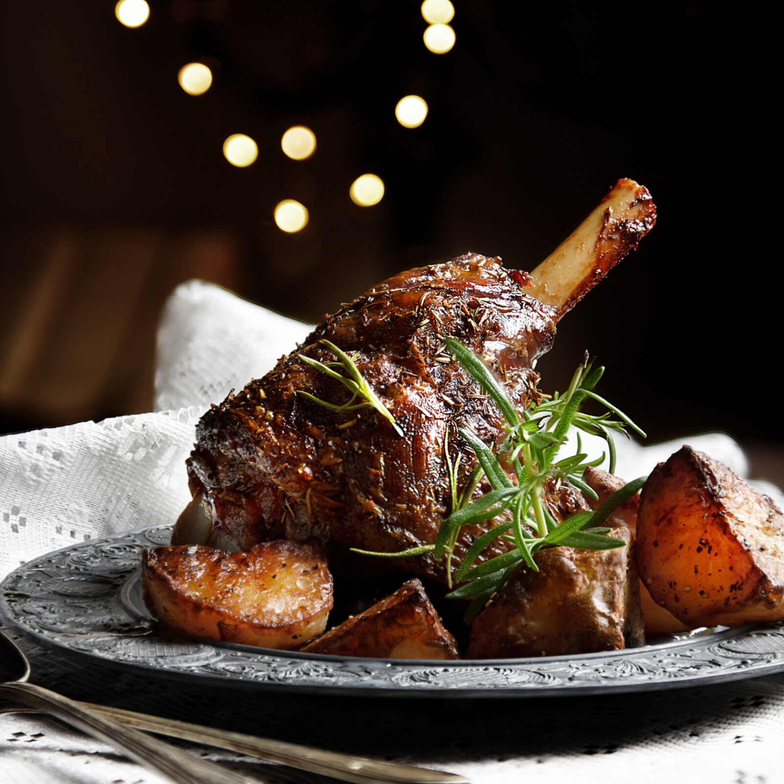 Lamb Leg with Roasted Potatoes | Idaho Preferred