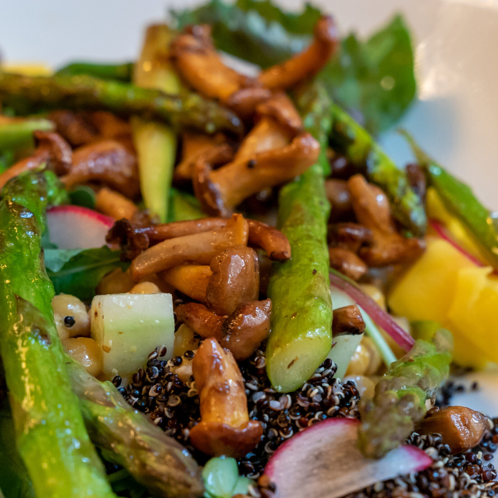 Quinoa, Asparagus, and Mushroom Salad with Feta | Idaho Preferred
