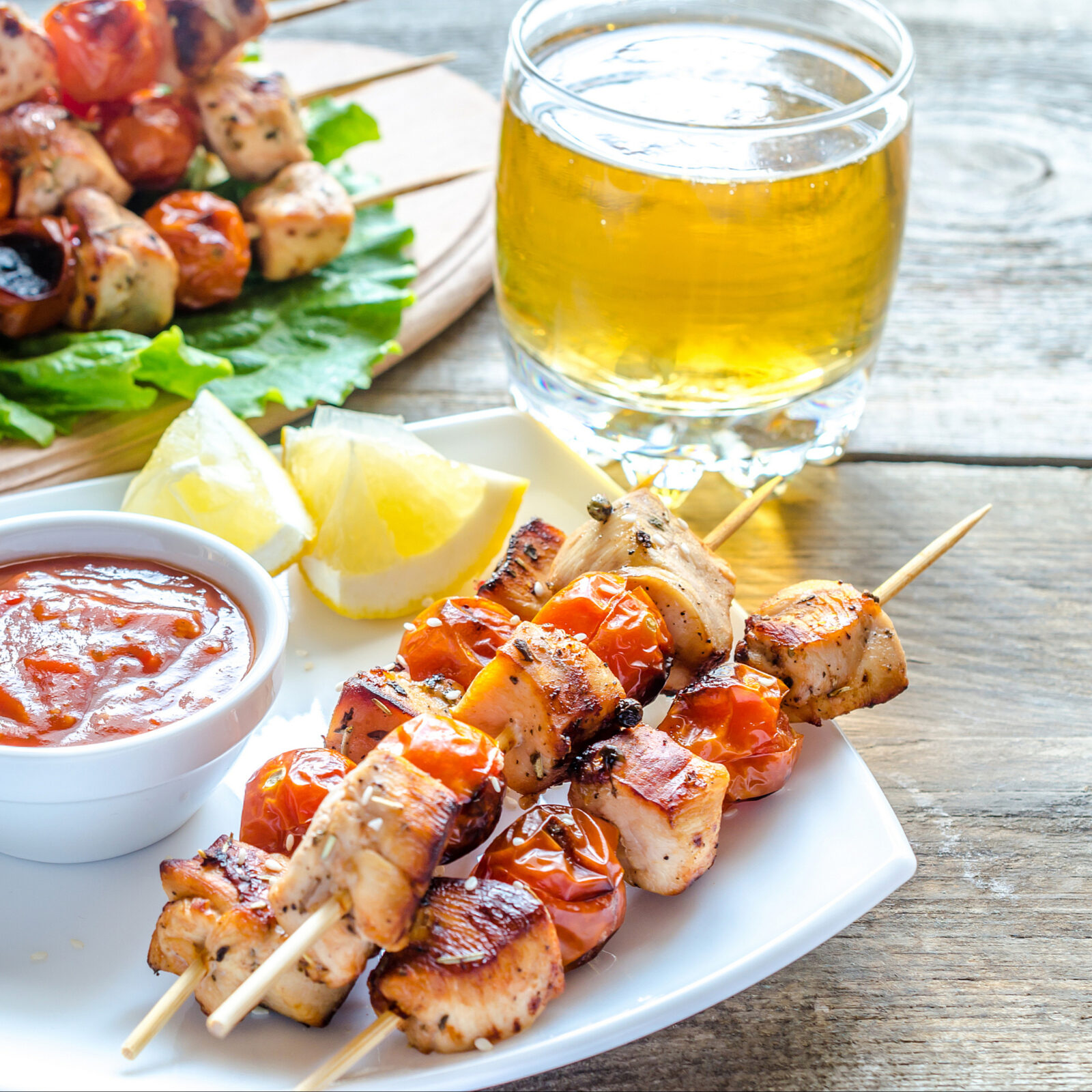 Hoppy Hazy IPA Chicken Skewers | Idaho Preferred